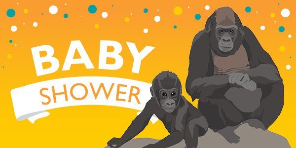 Gorilla baby shower Woodland Park Zoo